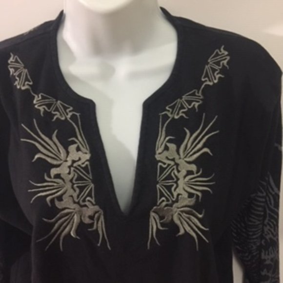 4 YOU Scandinavia Black w Silver Embroider… - Picture 3 of 6